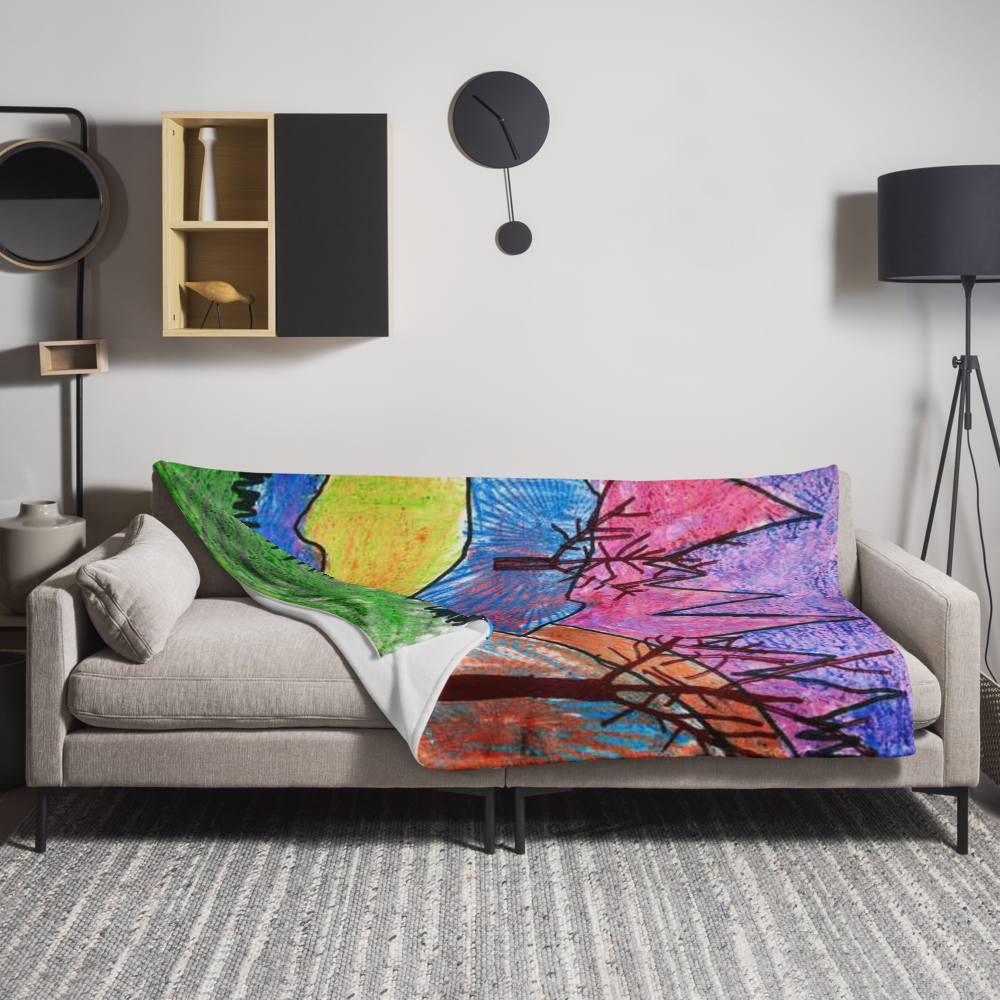 Colorful Landscape | Throw Blanket