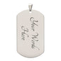 To My Son From Dad | Engraved Dog Tag Necklace PERSONALIZED