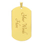 To My Son From Dad | Engraved Dog Tag Necklace PERSONALIZED