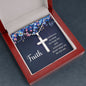 Stainless Steel Cross Necklace "Faith & Confidence"