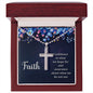 Stainless Steel Cross Necklace "Faith & Confidence"