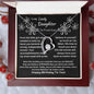 To My Lovely Daughter... Happy Birthday | "Forever Love" Necklace (Black)