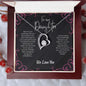 To Our Daughter | "Forever Love" Necklace (Black Pink)