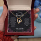 To Our Daughter | "Forever Love" Necklace (Black Pink)
