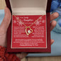 To My Lovely Daughter... Happy Birthday | "Forever Love" Necklace (Red)