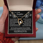 To My Lovely Daughter... Happy Birthday | "Forever Love" Necklace (Black)