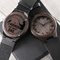 Hooked on Dad | Engraved Sandalwood Watch