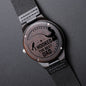 Hooked on Dad | Engraved Sandalwood Watch