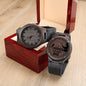 Hooked on Dad | Engraved Sandalwood Watch