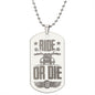 Ride or Die | Engraved Dog Tag Necklace PERSONALIZED