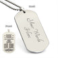 Ride or Die | Engraved Dog Tag Necklace PERSONALIZED
