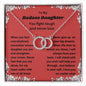 To My Badass Daughter | "Perfect Pair" Necklace (White Rose)