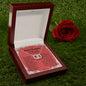 To My Badass Daughter | "Perfect Pair" Necklace (White Rose)