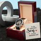 To The Greatest Son on your Wedding Day | Openwork Watch