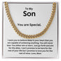 To My Son from Mom | Cuban Link Chain