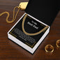 To My Best Dad | Cuban Link Chain (Gold Line)
