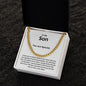 To My Son from Mom | Cuban Link Chain