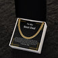 To My Best Dad | Cuban Link Chain (Gold Line)