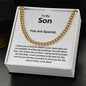 To My Son from Mom | Cuban Link Chain