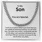 To My Son from Mom | Cuban Link Chain