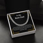 To My Best Dad | Cuban Link Chain (Gold Line)
