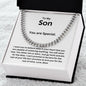 To My Son from Mom | Cuban Link Chain
