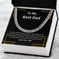 To My Best Dad | Cuban Link Chain (Gold Line)