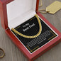 To My Best Dad | Cuban Link Chain (Gold Line)
