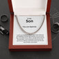 To My Son from Mom | Cuban Link Chain