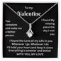 To My Valentine | "Alluring Beauty" Necklace