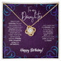 To My Daughter... Happy Birthday | "Love Knot" Necklace