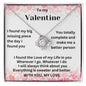 To My Valentine | "Love Knot" Necklace (Framed Hearts)