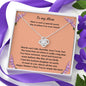 To My Mom on Mother's Day | "Love Knot" Necklace (Orange Blossom)