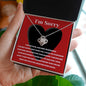 I'm Sorry | "Love Knot" Necklace (Black on Red)