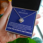 To My Soulmate | "Love Knot" Necklace (Deep Blue)