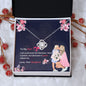 To My Mom from Daughter... A Queen Raised Me | "Love Knot" Necklace