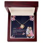 To My Mom from Daughter... A Queen Raised Me | "Love Knot" Necklace