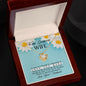 To My Gorgeous Wife | "Love Knot" Necklace (Daisies)