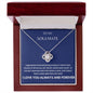 To My Soulmate | "Love Knot" Necklace (Deep Blue)