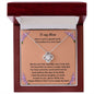 To My Mom on Mother's Day | "Love Knot" Necklace (Orange Blossom)