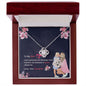 To My Mom from Daughter... A Queen Raised Me | "Love Knot" Necklace