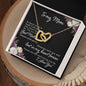 To My Mom | "Hearts Entwined" Necklace (Forever Rose)