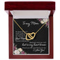To My Mom | "Hearts Entwined" Necklace (Forever Rose)
