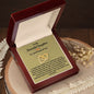 To My Beautiful Daughter | "Hearts Entwined" Necklace (Golden Pride)