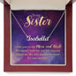 To My Sister "To the Moon and Back" | Customizable Name Necklace