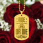 Ride or Die | Engraved Dog Tag Necklace PERSONALIZED