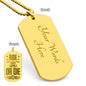 Ride or Die | Engraved Dog Tag Necklace PERSONALIZED
