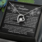 To My Lovely Daughter... Happy Birthday | "Forever Love" Necklace (Black)