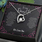 To Our Daughter | "Forever Love" Necklace (Black Pink)