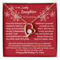 To My Lovely Daughter... Happy Birthday | "Forever Love" Necklace (Red)